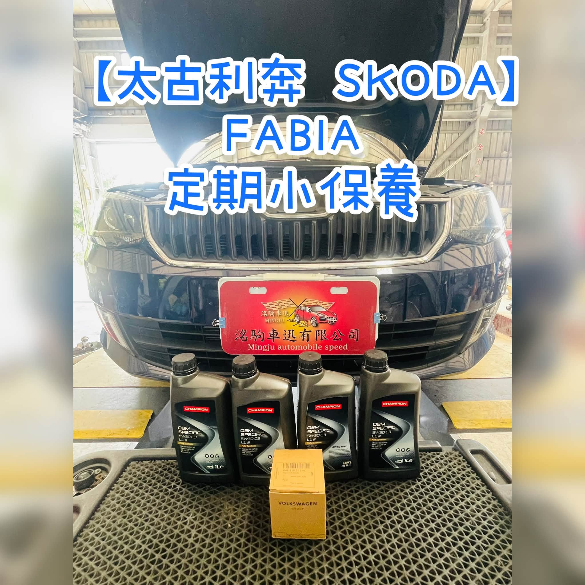 【太古利奔 SKODA】FABIA 定期小保養